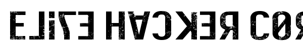 Elite Hacker Corroded font preview